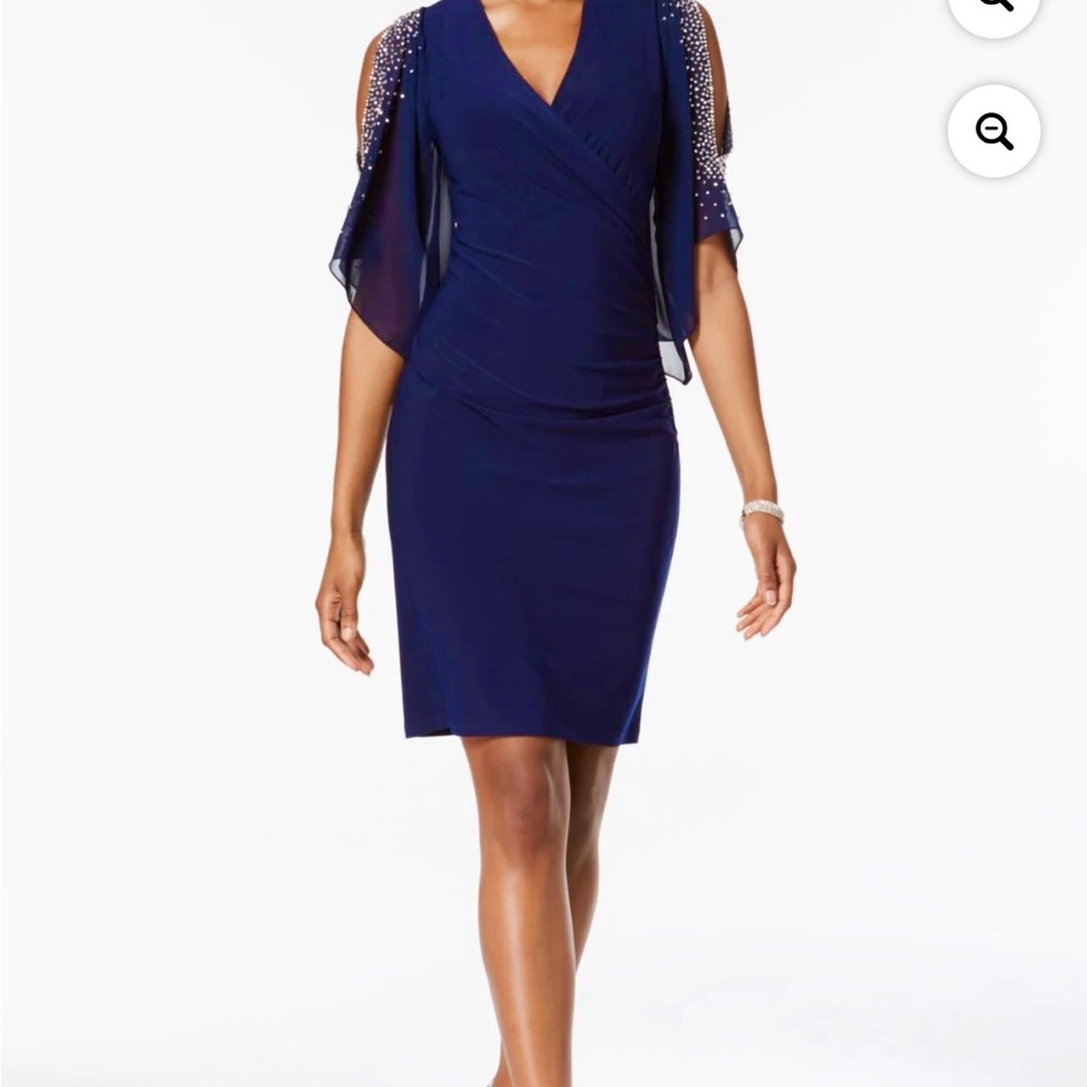 MSK Dark navy blue dress Sz M